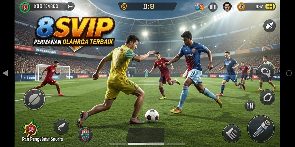 Tampilan gameplay menarik dari 8SVIP yang menampilkan aksi olahraga.