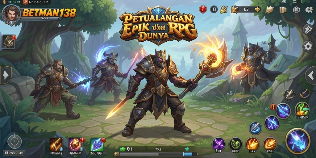Tangkapan layar gameplay BETMAN138 menampilkan aksi RPG yang mendebarkan.
