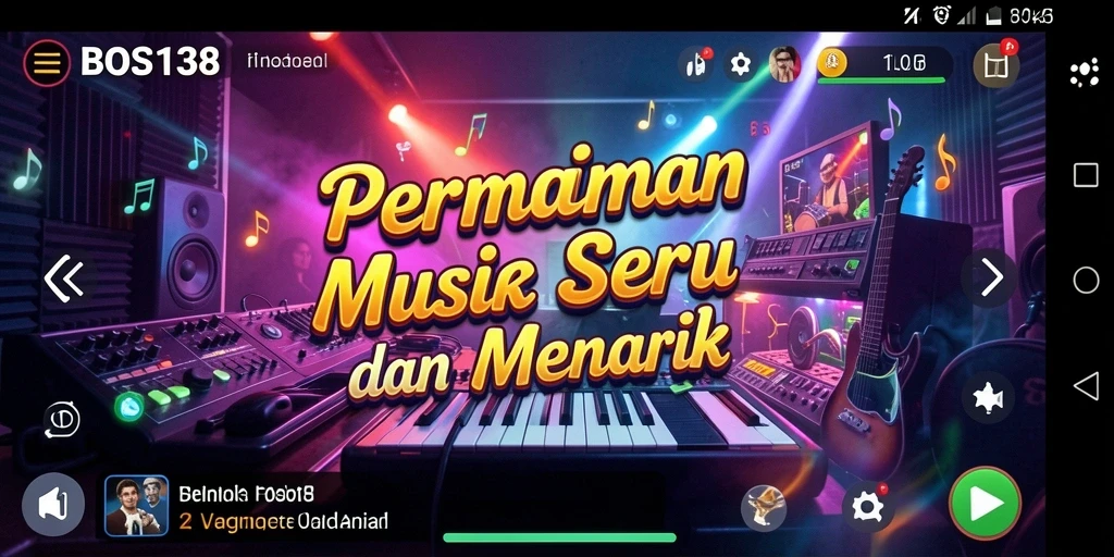 Tampilan utama gameplay musik BOS138 yang menarik dan interaktif.