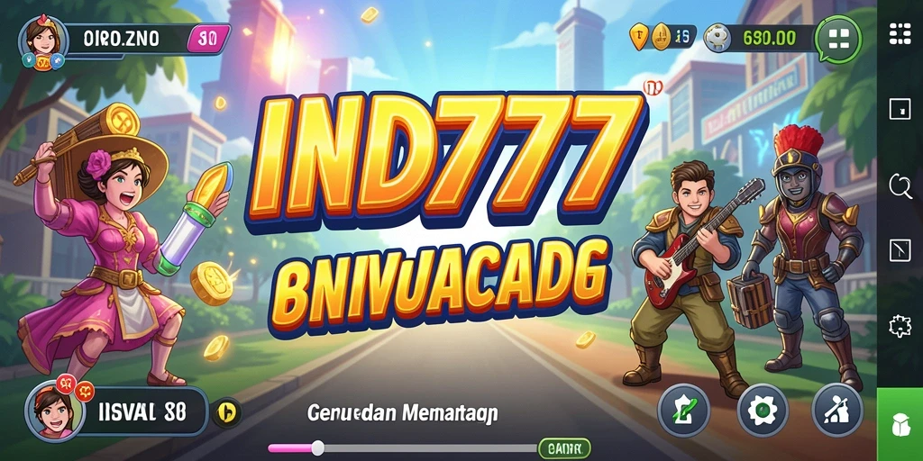 Screenshot utama IND777 menampilkan gameplay yang seru dan penuh aksi.