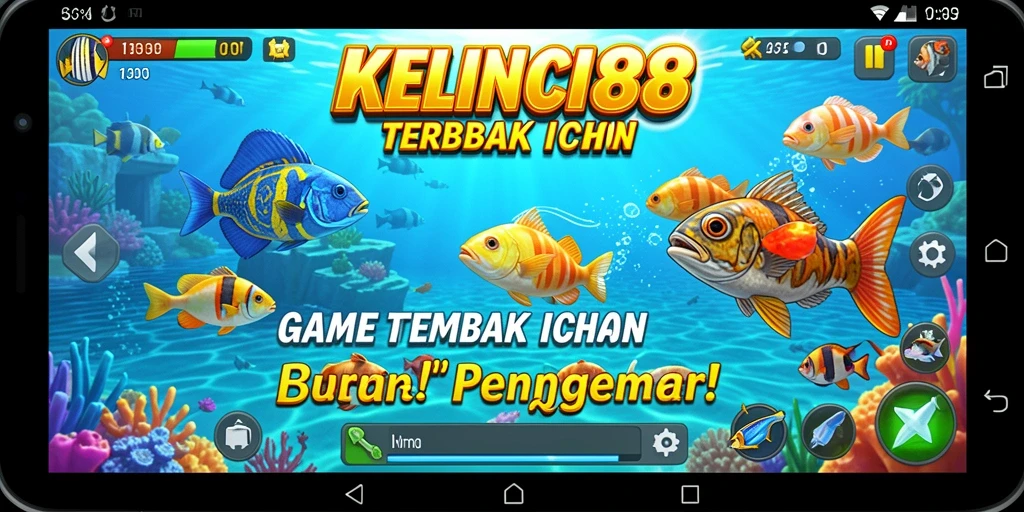 Tampilan gameplay KELINCI88 yang seru saat menangkap ikan.
