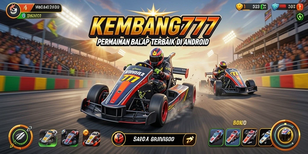Gameplay KEMBANG777 menampilkan ketegangan balapan yang seru dan menantang.