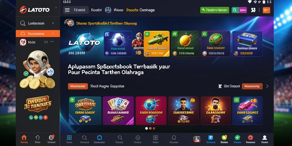 Tampilan antarmuka LATOTO yang menarik dan user-friendly.