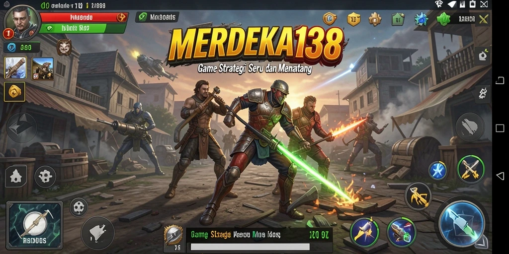 Screenshot dari MERDEKA138 menampilkan aksi strategi yang menegangkan.