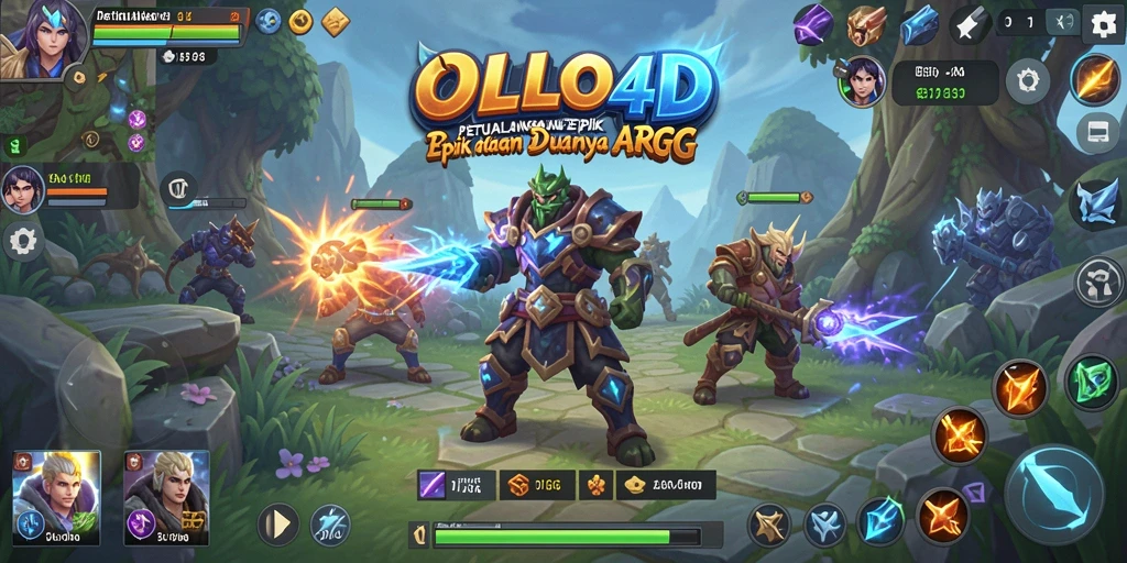 Screenshot menampilkan aksi seru dalam gameplay ARPG OLLO4D.