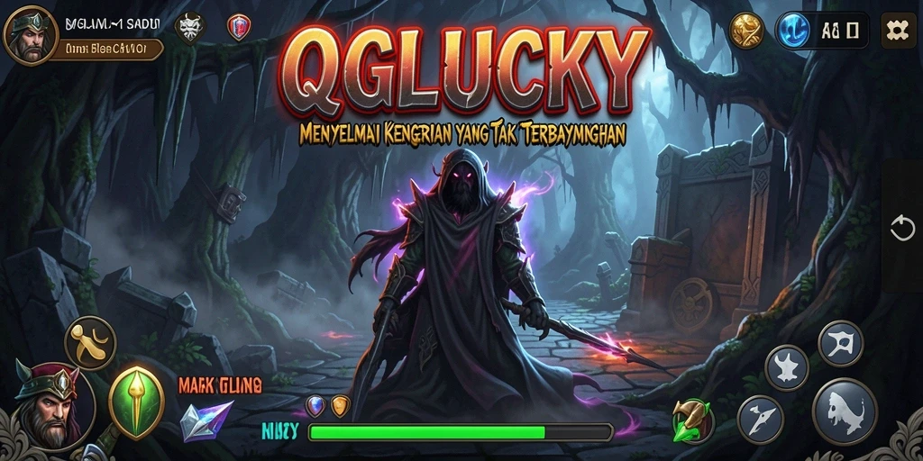 Gameplay menakutkan dengan atmosfer mencekam di QGLUCKY.