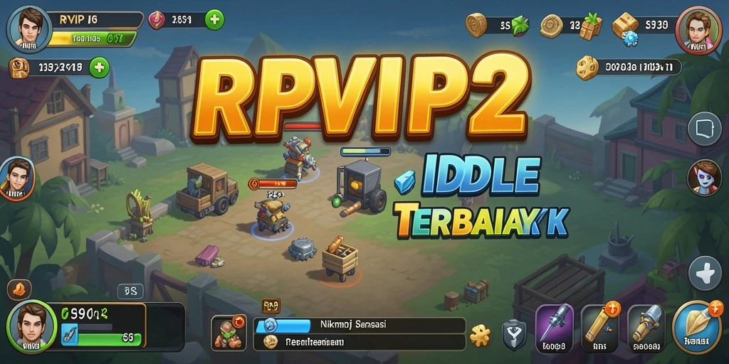 Tampilan permainan RPVIP2 menunjukkan karakter yang berkembang dan grafik yang memukau.