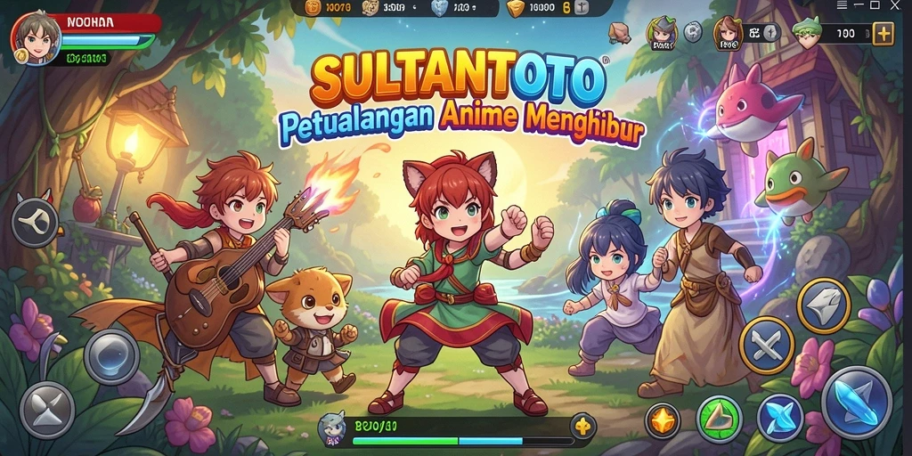 Screenshot SULTANTOTO menampilkan aksi seru di dunia Anime.