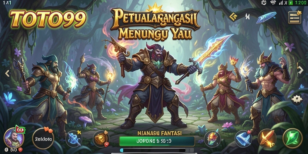 Tangkapan layar gameplay TOTO99 menampilkan aksi pertarungan yang seru.