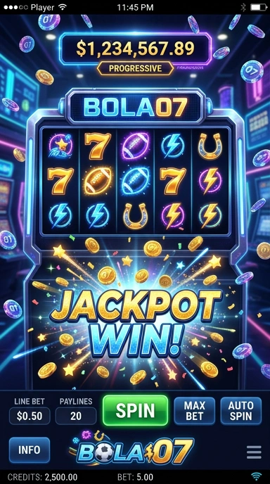 Tampilan utama aplikasi bola07 dengan berbagai pilihan APK.